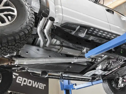 aFe 49-43091-P POWER Rebel Series 3in 409 SS Cat Back Exhaust w/ Polished Tips 17 Ford F-150 Raptor V6-3.5L