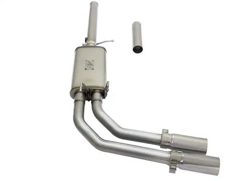 aFe 49-44062-P Rebel Series CB 3in Middle Side Exit SS Exht w/Polish Tips 09-16 Chevy Silverado/GMC Sierra 1500