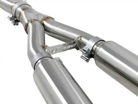 aFe 49-36132NM-P Takeda 2.5in 304 SS Cat-Back Exhaust System w/ Polished Tips 16-18 Infiniti Q50 V6-3.0L (tt)