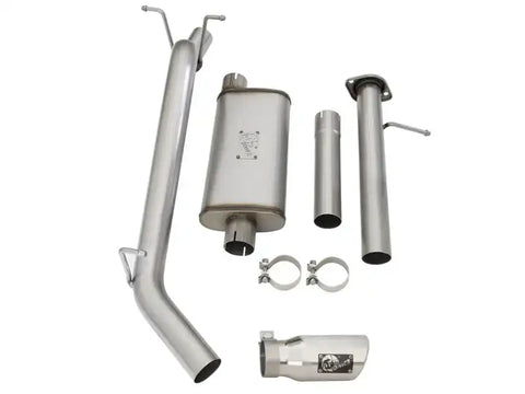 aFe 49-44058-P Mach Force-XP Exhaust 3in CB SS 15-17 GM Colorado/Canyon 2.5L/3.6L Side Exit w/ Polished Tip