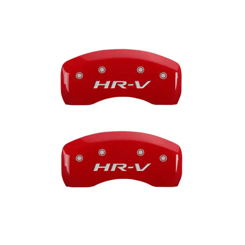 MGP 4 Caliper Covers Engraved Front Honda Engraved Rear HR-V Yellow finish black ch