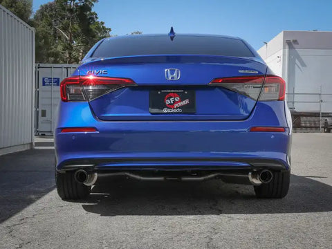 aFe 49-36628-C Takeda 2.5in 304 SS Cat-Back Exhaust System w/CF Tips 2022+ Honda Civic L4-1.5L (t)