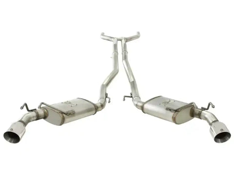 aFe 49-44042-P MACHForce XP Exhaust 2.5in Stainless Steel CB/10-13 Chevy Camaro V6-3.6L (td) (polished tip)