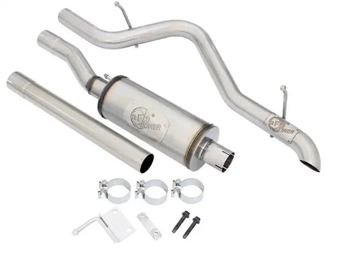 aFe 49-48055 MACHForce XP 2.5in SS-409 Cat-Back Exhaust 07-16 Jeep Wrangler (JK) V6-3.6L/3.8L (2-4 Door)