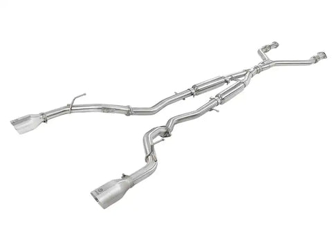 aFe 49-36132NM-P Takeda 2.5in 304 SS Cat-Back Exhaust System w/ Polished Tips 16-18 Infiniti Q50 V6-3.0L (tt)