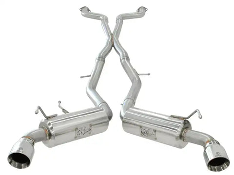 aFe 49-36107 Takeda 2.5inch SS Exhaust Cat-Back 09-13 Nissan 370Z V6 3.7L Polished Tips
