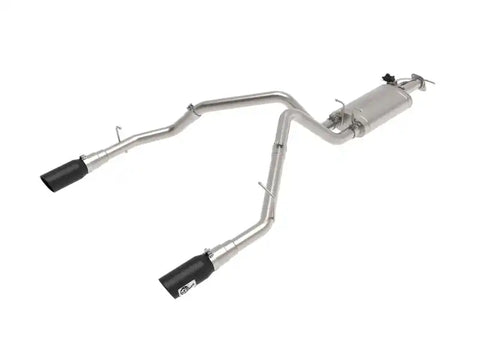 aFe 49-32081-B Gemini XV 3in 304 SS Cat-Back Exhaust 19-21 Ram 1500 V8 5.7L Hemi w/ Black Tips