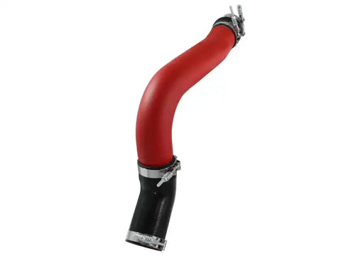 aFe 46-20138-R BladeRunner 3in Red Intercooler Tube Hot Side w/Couplings 13-14 Dodge RAM Diesel 6.7L (td)