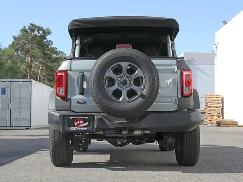 aFe 49-43136-B Apollo GT 3in 409 SS Cat-Back Exhaust 2021 Ford Bronco L4-2.3L (t)/V6-2.7L (tt) w/ Black Tip