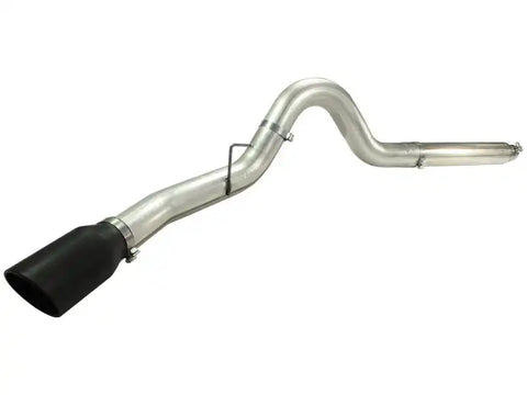 aFe 49-43054-B MACHForce XP 5in DPF-Back Stainless Steel Exh Sys, Black tip,Ford Diesel Trucks 08-10 V8-6.4L