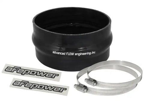 aFe 59-00052 Magnum FORCE CAI Univ. Silicone Coupling Kit (6in. ID / 3in. L) Straight Coupler w/Hump - Black