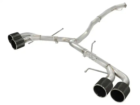 aFe 49-36108-C Takeda 3in SS Exhaust Cat-Back 09-14 Nissan GTR V6 3.8L Carbon Fiber Tips