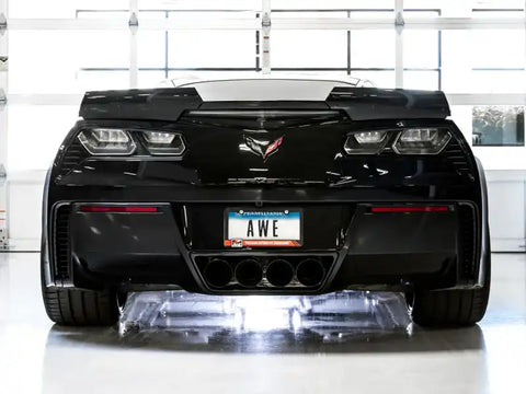 AWE Tuning 14-19 Chevy Corvette C7 Z06/ZR1 (w/o AFM) Touring Edition Axle-Back Exhaust w/Black Tips