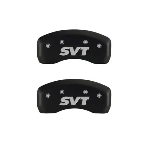 MGP 4 Caliper Covers Engraved Front & Rear SVT Red finish silver ch