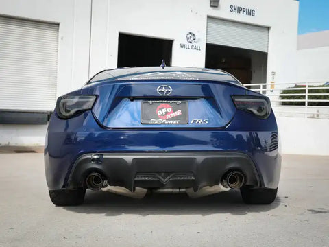 aFe 49-36023-C Takeda Exhaust Axle-Back 13-15 Scion FRS / Subaru BRZ 304SS Carbon Fiber Dual Tips