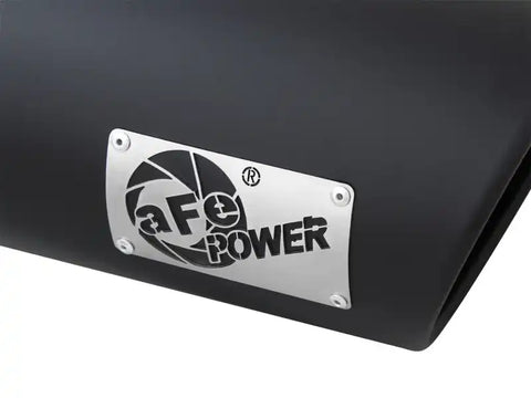 aFe 49T40601-B15 Power MACH Force-Xp 4in In x 6in Out 15in L Driver Side Clamp-On 409 SS Exhaust Tip-Black