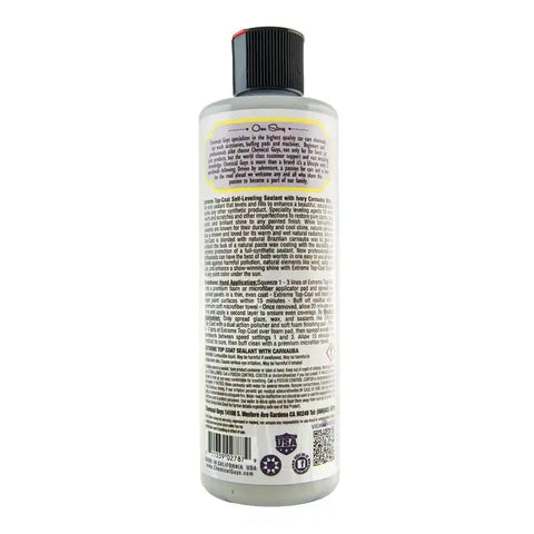Chemical Guys Extreme Top Coat Carnauba Wax & Sealant In One - 16oz - Case of 6