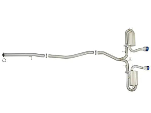 aFe 49-36618-L Takeda 3in 304 SS Cat-Back Exhaust System w/ Blue Tips 2017 Honda Civic Si I4 1.5L (t)