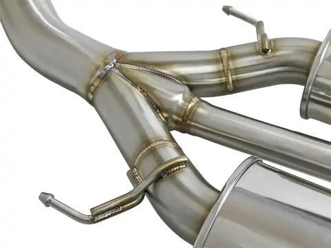 aFe 49-36616-L Takeda 3in 304 SS Cat-Back Exhaust w/ Blue Flame Tips 2017+ Honda Civic Type R I4 2.0L (t)