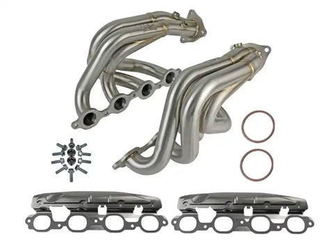 aFe 48-34148-H Twisted 304SS Header 2020 Chevy Corvette (C8) 6.2L V8 - Brushed