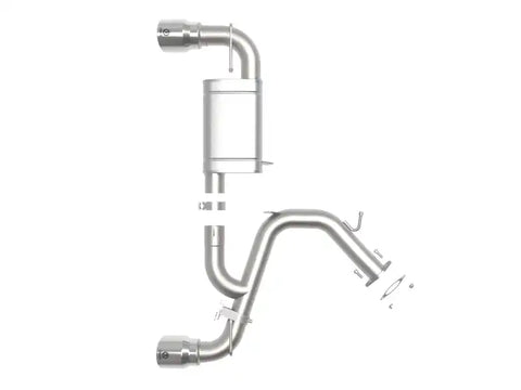 aFe 49-37029-P Hyundai Veloster N 21-22 L4-2.0L (t) Takeda Axle-Back Exhaust System- Polished Tips