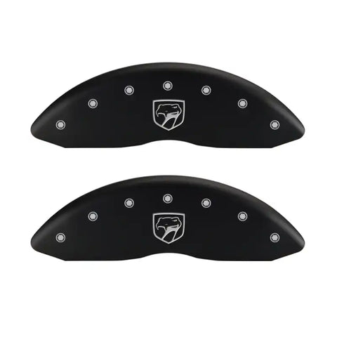 MGP 4 Caliper Covers Engraved Front Gen 2/Viper Engraved Rear Gen 2/Snake Red finish silver ch