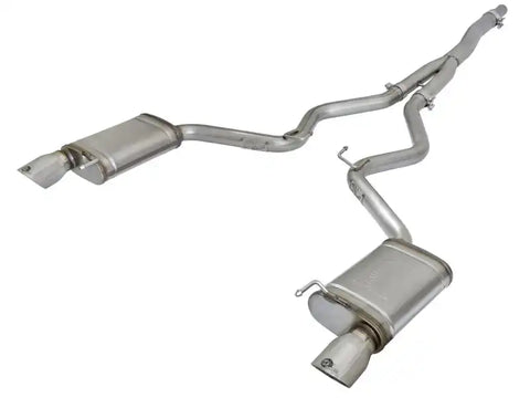 aFe 49-33084-P MACHForce XP Exhausts Cat-Back SS-304 EXH w/ Polished Tips 15-16 Ford Mustang EcoBoost 2.3L (t)