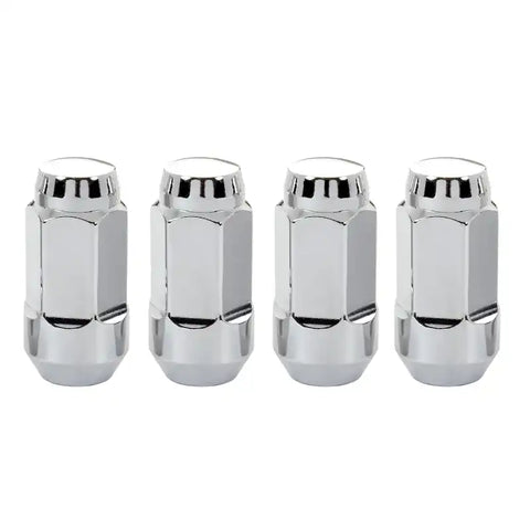 McGard Hex Lug Nut (Cone Seat Bulge Style) M14X1.5 / 22mm 1.945in. Length (4-Pack) - Chrome