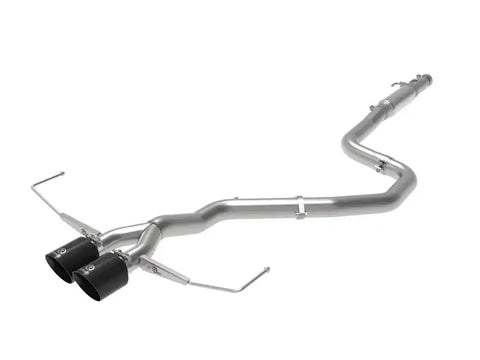 aFe 49-37011-B Takeda Exhaust Cat-Back 19-20 Hyundai Veloster 304SS Black Dual Tips