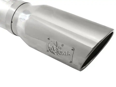 aFe 49-03064-P Atlas Exhausts 5in DPF-Back Aluminized Steel Exhaust 2015 Ford Diesel V8 6.7L (td) Polished Tip