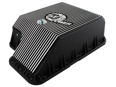 aFe 46-70122-1 Transmission Pan (Black) Ford Diesel Trucks 03-10 V8-6.0/6.4L (td)