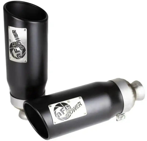 aFe 49C42073-B MACH Force-XP 4-1/2in Steel OE Replacement Exhaust Tips - 2021+ Dodge Ram (5.7L V8) Black
