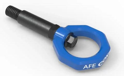 aFe 450-721001-L Control Front Tow Hook Blue 20-21 Toyota GR Supra (A90)
