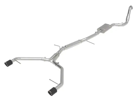 aFe 49-36420-C 17-19 Audi A4 (B9) MACH Force-Xp 3in to 2.5in 304 SS Cat-Back Exhaust System-Dual Carbon Tips