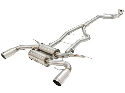aFe 49-36328-P MACHForce XP SS-304 Polish Tip 3.0in-2.5in Dia Cat Back Exhaust 11-13 BMW 335i (E90/E92) 3.0L