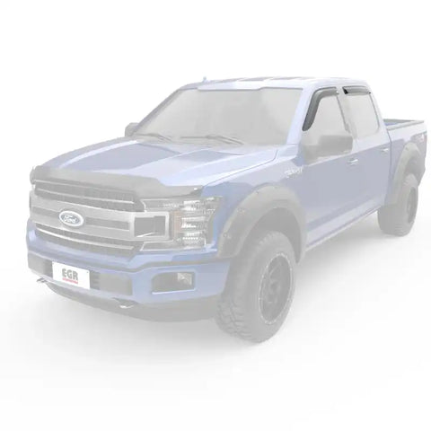 EGR 15+ Ford F150 Super Cab Tape-On Window Visors - Set of 4