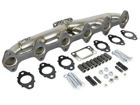 aFe 48-32020 Twisted Steel Header Turbo Manifold (T3) 98.5-02 Dodge Diesel Trucks L6 5.9L (td)