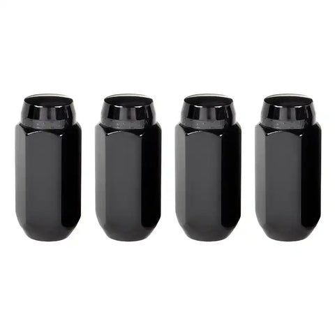 McGard Hex Lug Nut (Cone Seat) M14X1.5 / 13/16 1.945in. Length (4-Pack) - Black