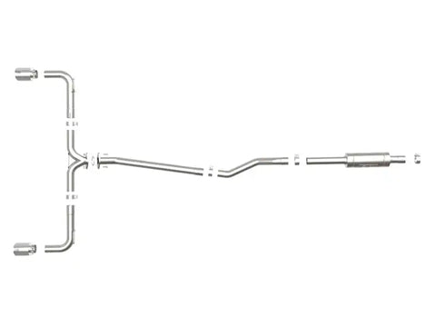 aFe 49-37015-P Takeda 2-1/2in 304 SS Cat-Back Exhaust w/ Polished Tips 14-18 Mazda 3 L4 2.0L/2.5L