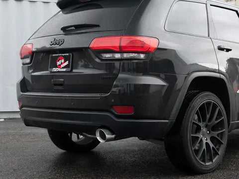 aFe 49-38078-P Large Bore HD 3in 304 SS Cat-Back Exhaust w/ Polished Tips 14-19 Jeep Grand Cherokee V6-3.6L