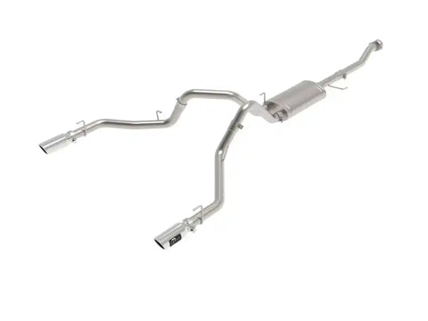 aFe 49-33127-P Vulcan 3in 304 SS Cat-Back Exhaust 2021 Ford F-150 V6 2.7L/3.5L (tt)/V8 5.0L w/ Polished Tips