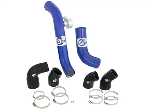 aFe 46-20254-L Bladerunner Intercoolers Tube - Blue Hot/Cold Side 15-16 Ford Mustang EcoBoost L4-2.3L (t)