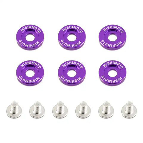 Mishimoto Large Fender Washer Kit (6pcs) - Purple