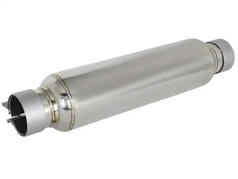aFe 49M10002 MACH Force-Xp 304 Stainless Steel Resonator 2.5in Inlet/Outlet x 4in Dia 15in Body 19in L