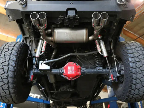 aFe 49-38087-P Vulcan Series 2.5in 304SS Cat-Back Exhaust 07-18 Jeep Wrangler (JK) V6-3.6/3.8L w/ Polished Tips