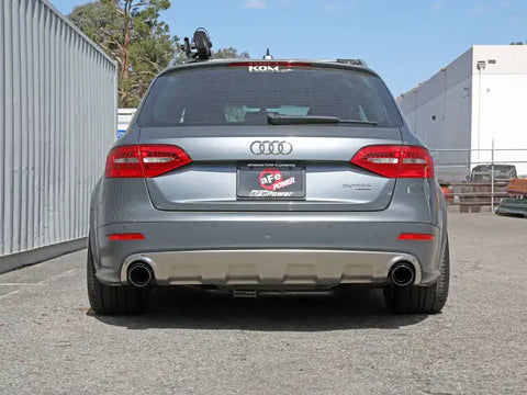 aFe 49-36437-C MACH Force-Xp 13-16 Audi Allroad L4 SS Axle-Back Exhaust w/ Carbon Tips