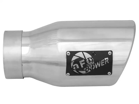 aFe 49T30451-P09 MACH Force-Xp 3in Inlet x 4-1/2in Outlet 9in Length 304 Stainless Steel Exhaust Tip