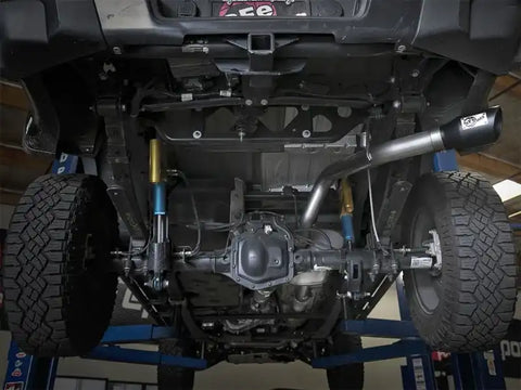 aFe 49-44058-B Mach Force-XP Exhaust 3in CB SS 15-17 GM Colorado/Canyon 2.5L/3.6L Side Exit w/ Black Tip