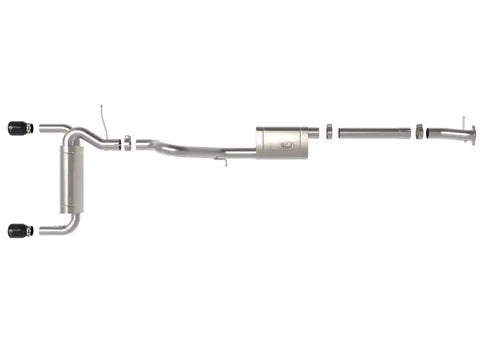 aFe 49-33138-B Vulcan 3in 304 SS Cat-Back Exhaust 2021 Ford Bronco L4-2.3L (t)/V6-2.7L (tt) w/ Black Tips