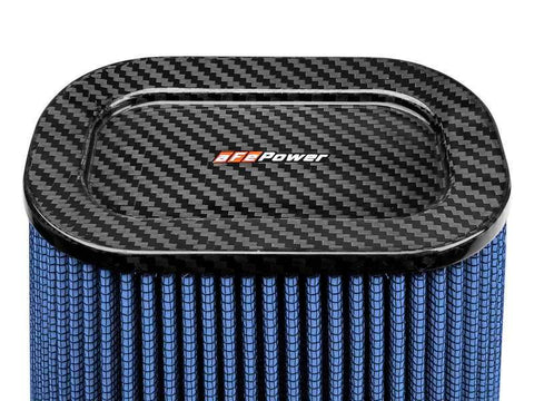 aFe 24-90110-CF Magnum FLOW Pro 5R Air Filter (5.5x 7.5)in F (9x 7)in B (5.8 x 3.8)in T (Carbon Fiber) 10in H